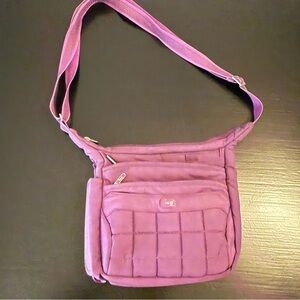 Lug Crossbody Bag in Vibrant Purple